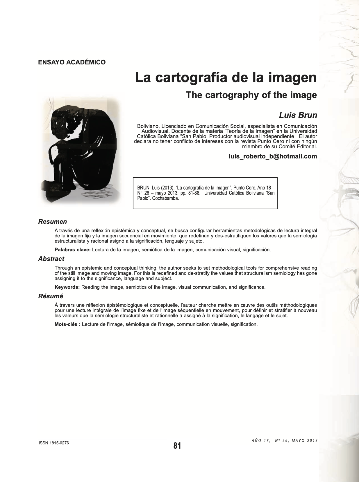 La cartografía de la imagen