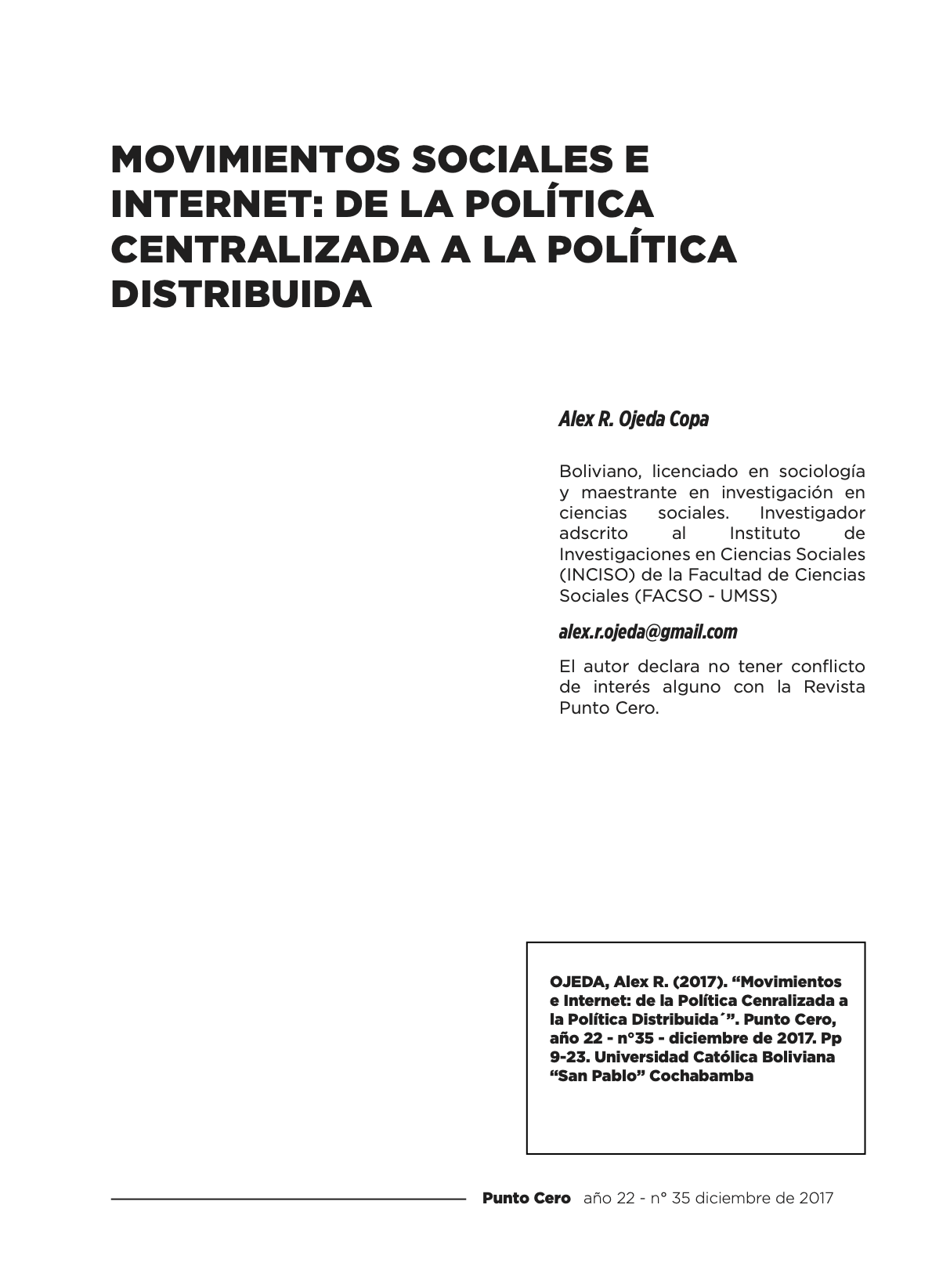 Movimientos Sociales e  Internet: De la política  centralizada a la política  distribuida