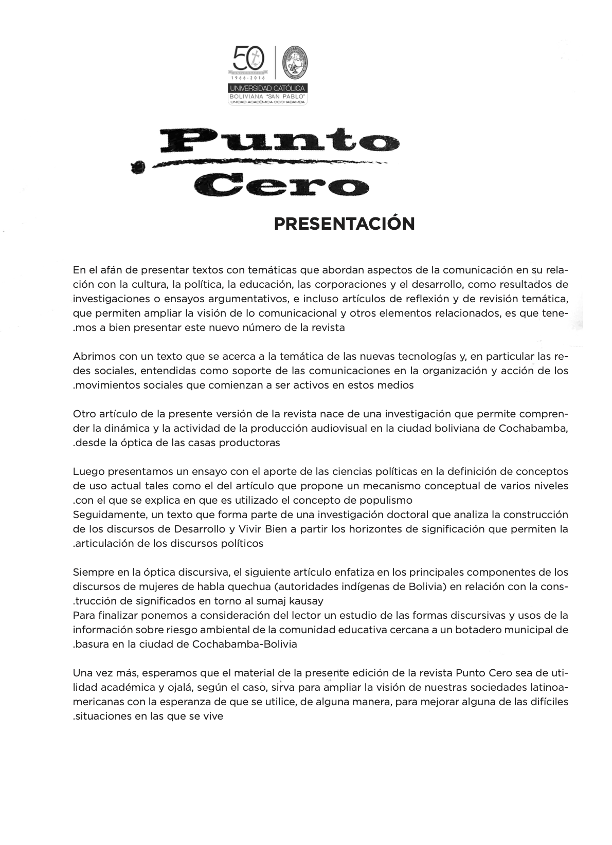 Presentación