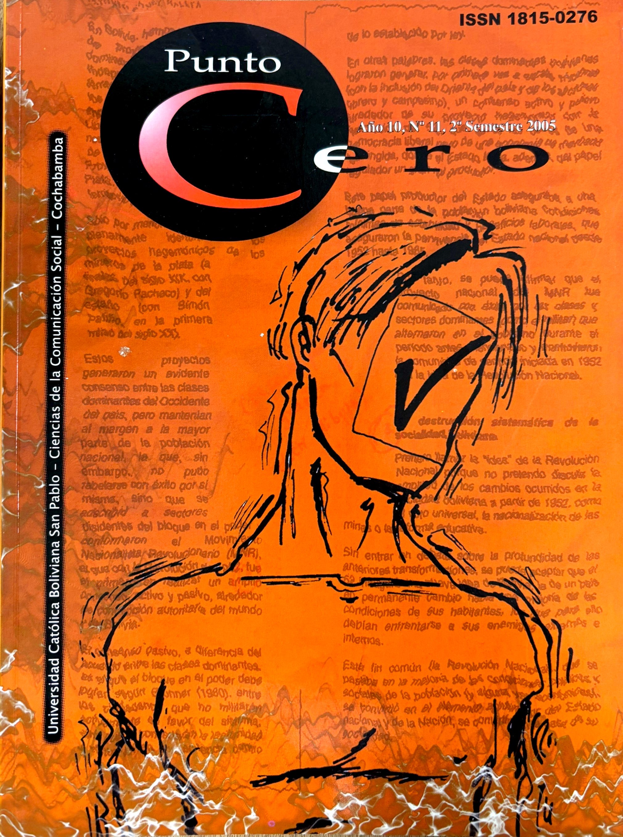 					View Vol. 10 No. 11 (2005): Revista Punto Cero No. 11
				