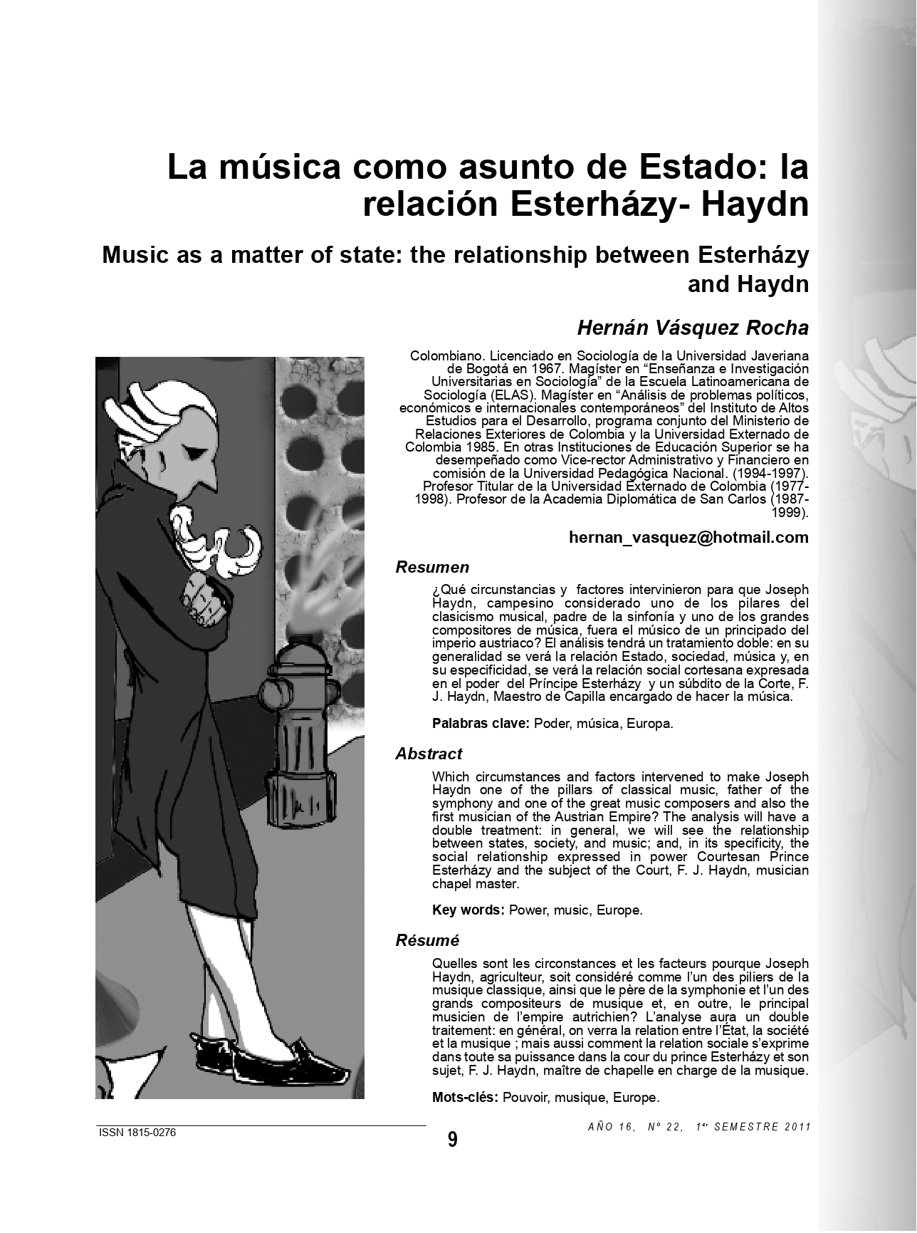 Music as a matter of state: the relationship between Esterházy and Haydn