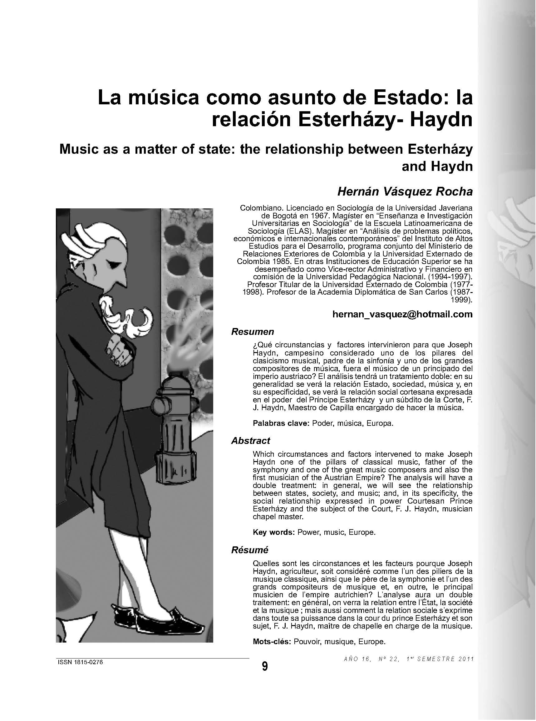 La música como asunto de Estado: la relación Esterházy- Haydn