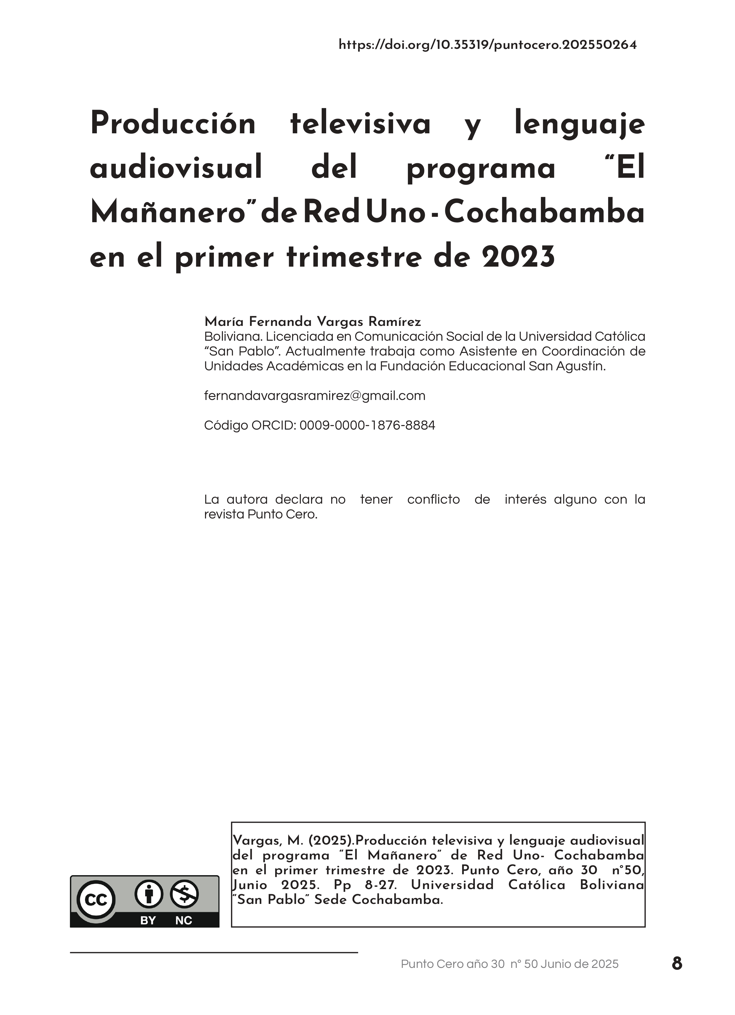 Producción televisiva y lenguaje audiovisual