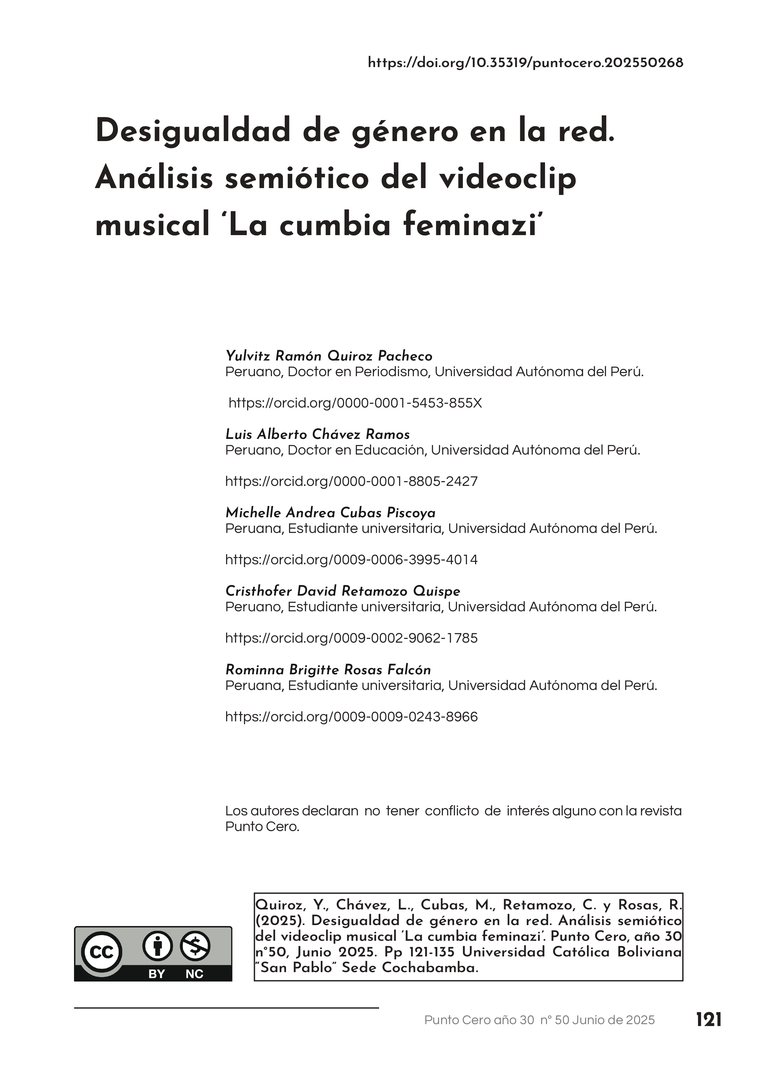 Desigualdad de género en la red