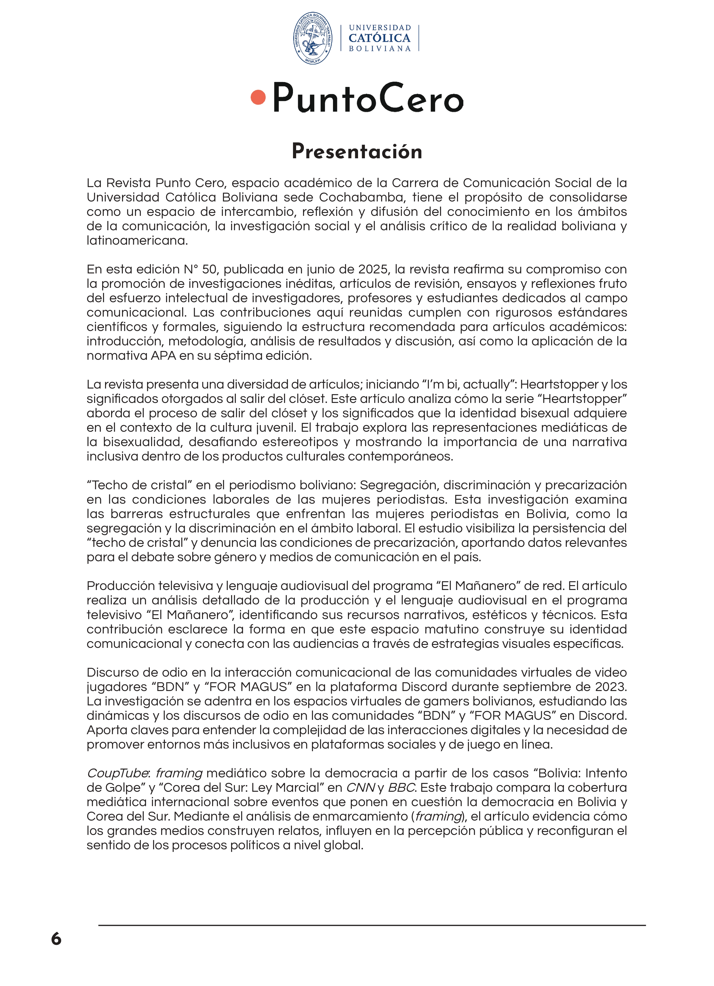 Presentation