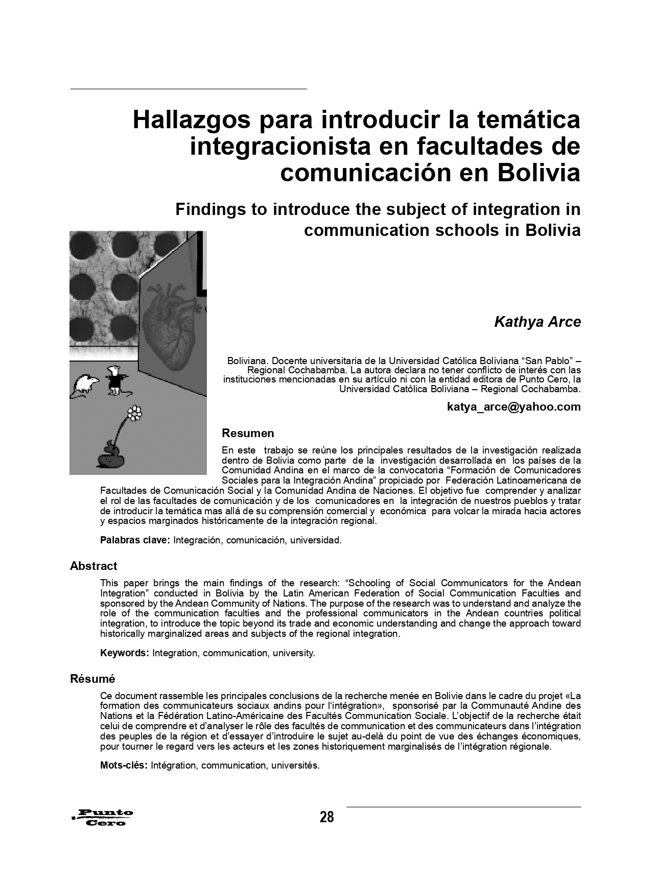 Hallazgos para introducir la temática integracionista en facultades de comunicación en Bolivia
