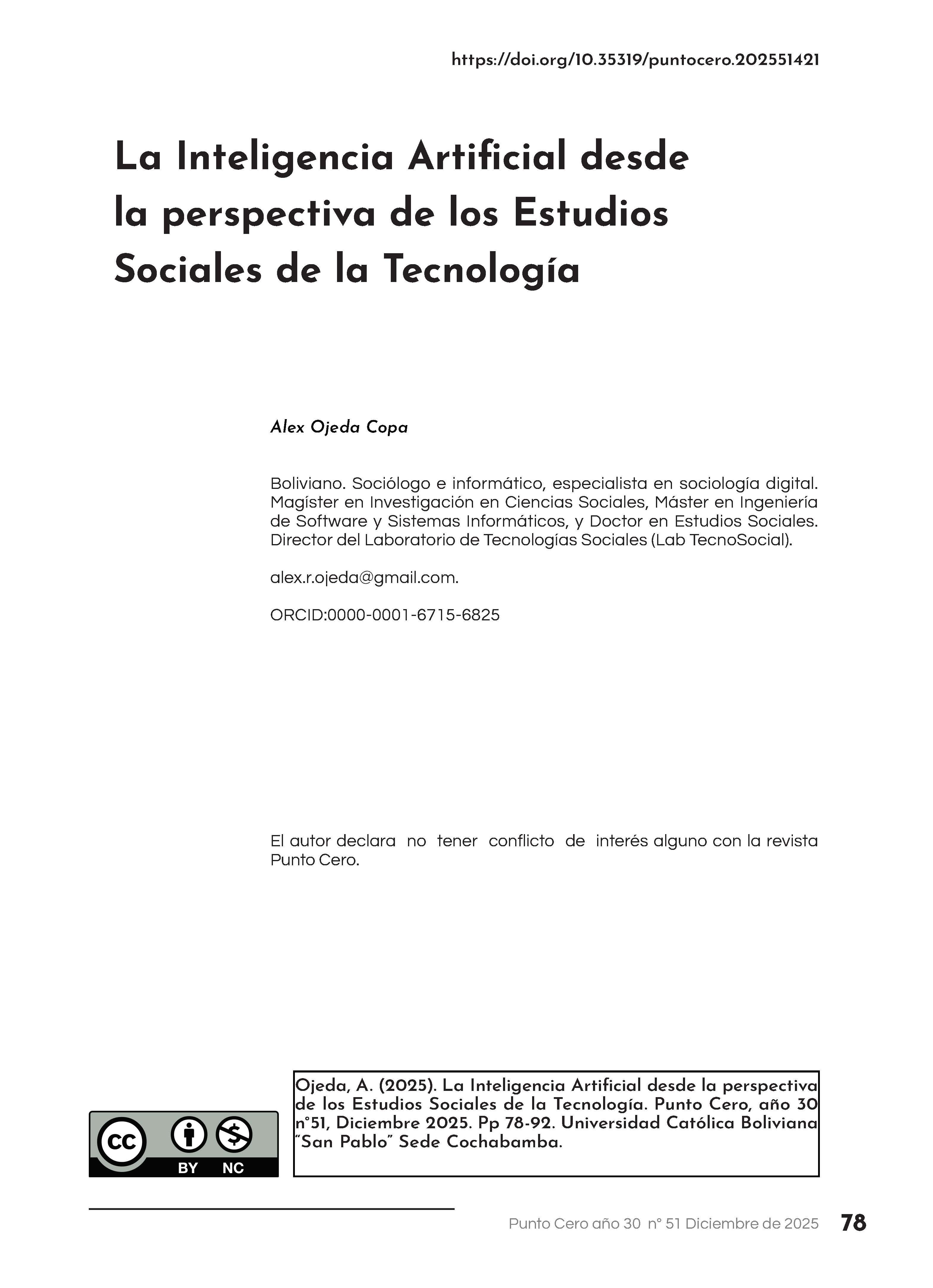 La Inteligencia Artificial desde la perspectiva de los Estudios Sociales de la Tecnología