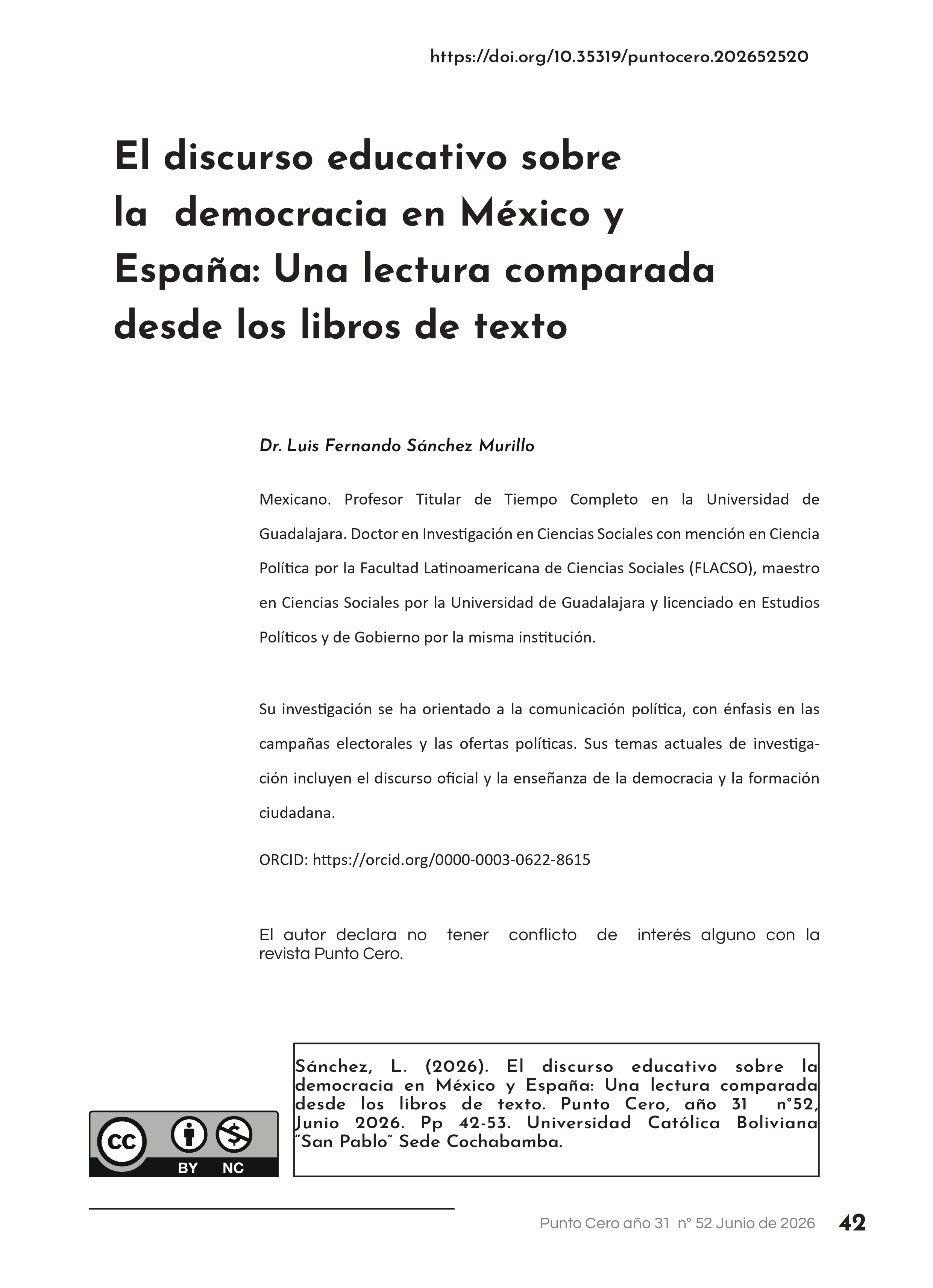 El discurso educativo sobre la democracia en México