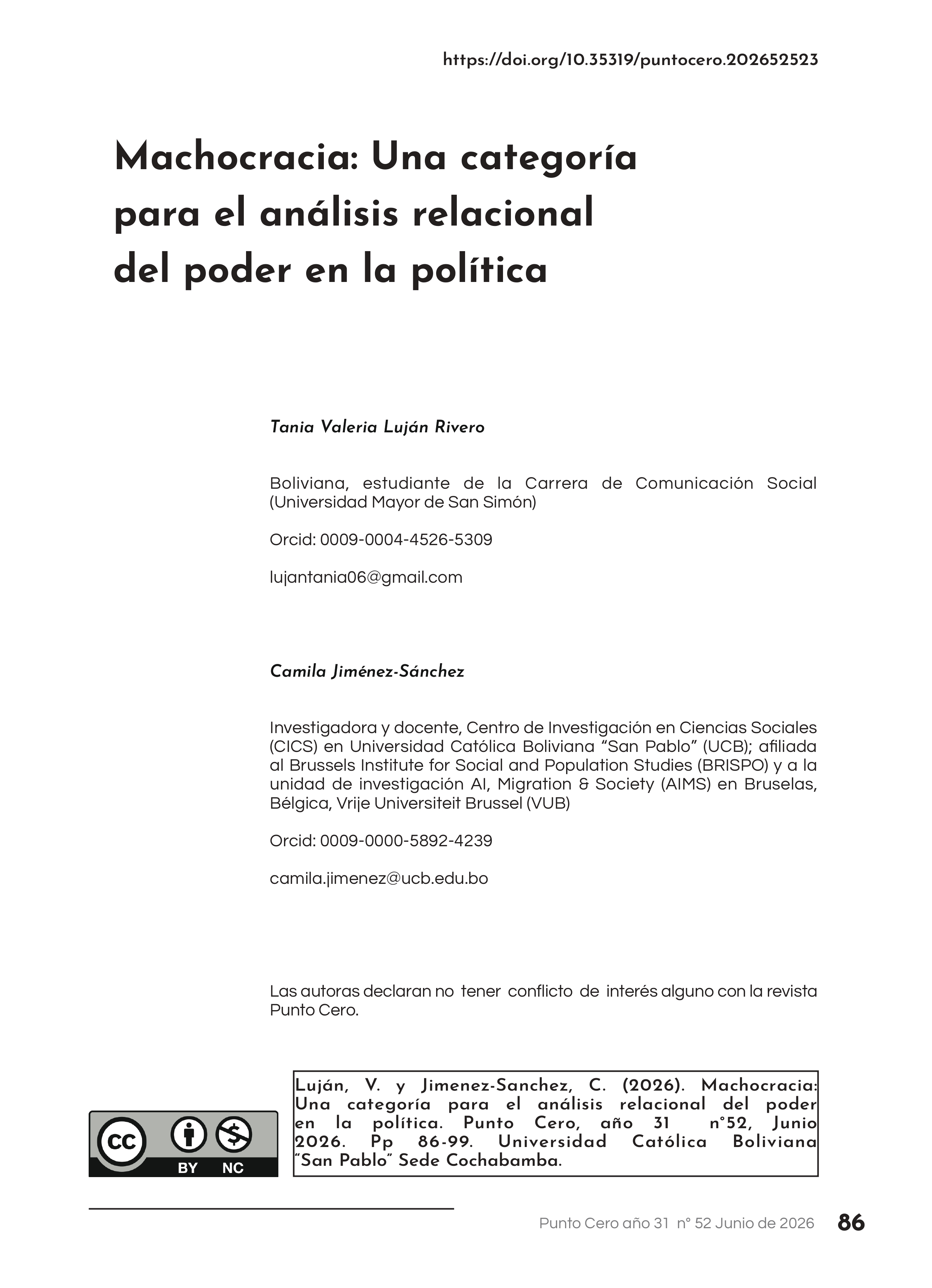 Machocracia: Una categoría para el análisis relacional del poder en la política